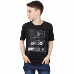 Disney - T-shirt CARS - Garçon (Noir)