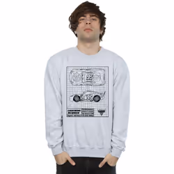 Disney - Sweat CARS - Homme (Gris chiné)