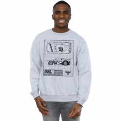 Disney - Sweat CARS - Homme (Gris chiné)