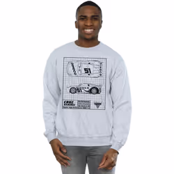 Disney - Sweat CARS - Homme (Gris chiné)