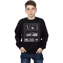 Disney - Sweat CARS - Garçon (Noir)