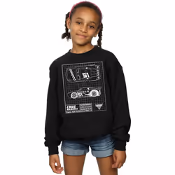 Disney - Sweat CARS - Fille (Noir)