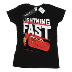 Disney - T-shirt CARS LIGHTNING FAST - Femme (Noir)