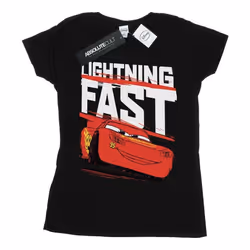Disney - T-shirt CARS LIGHTNING FAST - Femme (Noir)