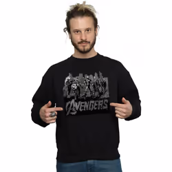 Marvel - Sweat AVENGERS - Homme (Noir)