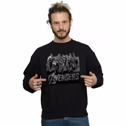 Marvel - Sweat AVENGERS - Homme (Noir)