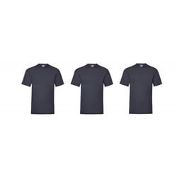 Lot de 3 t-shirts manches courtes col rond uni Sam bleu marine homme - M