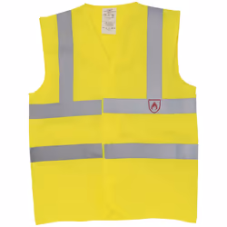 Yoko - Gilet sans manche haute visibilité à agent ignifuge (Jaune)