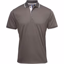 Premier - Polo - Hommes (Gris foncé/Gris)