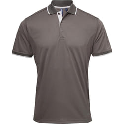 Premier - Polo - Hommes (Gris foncé/Gris)
