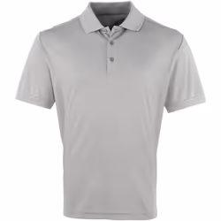 Premier - Polo COOLCHECKER - Homme (Argent)