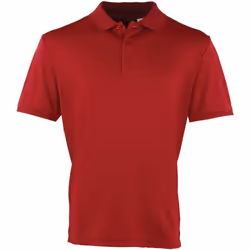 Premier - Polo COOLCHECKER - Homme (Bordeaux)