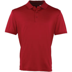 Premier - Polo COOLCHECKER - Homme (Bordeaux)