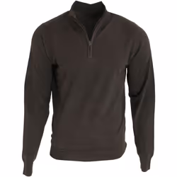 Premier - Pull tricoté à col zippé - Homme (Gris foncé)