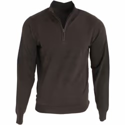 Premier - Pull tricoté à col zippé - Homme (Gris foncé)