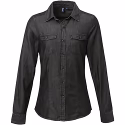 Premier - Chemise en jean - Femmes (Noir)