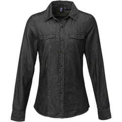 Premier - Chemise en jean - Femmes (Noir)