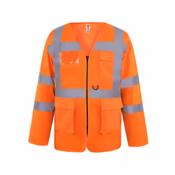 Yoko Executive - Veste de sécurité haute visibilité à manches longues - Homme (Orange haute visibilité)