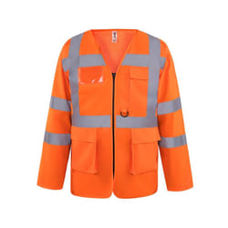 Yoko Executive - Veste de sécurité haute visibilité à manches longues - Homme (Orange haute visibilité)
