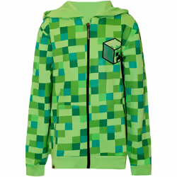 Minecraft - Veste à capuche - Garçon (Vert)