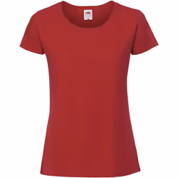 Fruit Of The Loom - T-shirt ajusté - Femmes (Rouge)