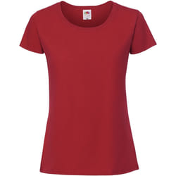 Fruit Of The Loom - T-shirt ajusté - Femmes (Rouge)