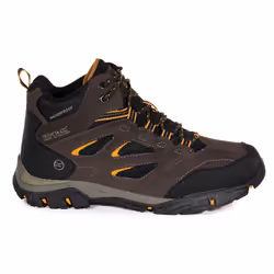 Regatta Holcombe Mid, Mâle, Adulte, Noir, Marron, Or, Bottes d’extérieur, Marche, Peat Inca Gold