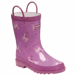 Bottes de pluie enfant - REGATTA - MINNOW - Caoutchouc naturel - Rose - A élastique - Plat