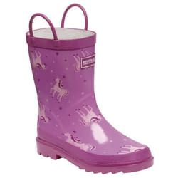 Bottes de pluie enfant - REGATTA - MINNOW - Caoutchouc naturel - Rose - A élastique - Plat