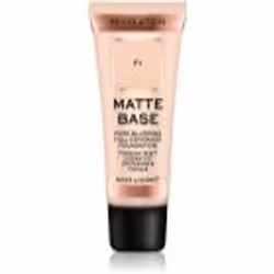Le fond de teint Makeup Revolution Matte Base unifie la teinte de votre visage et cache les petites imperfections.