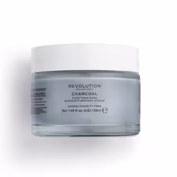 Revolution Beauty Charcoal Purifying Face Mask 50ml, Masque de nettoyage, Unisexe, Purifiant, Pot, Aqua/Water/Eau, Kaolin, Ma ...