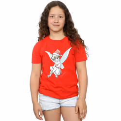 Disney - T-shirt FAIRY - Fille (Rouge)