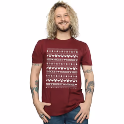 Disney - T-shirt - Homme (Bordeaux)