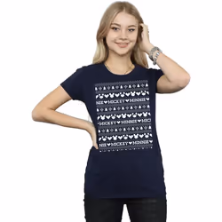 Disney - T-shirt - Femme (Bleu marine)
