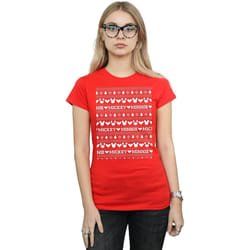 Disney - T-shirt - Femme (Rouge)