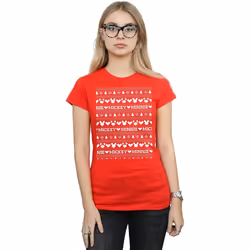 Disney - T-shirt - Femme (Rouge)