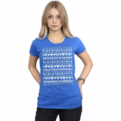 Disney - T-shirt - Femme (Bleu roi)