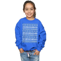Disney - Sweat - Fille (Bleu roi)