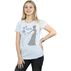 Disney - T-shirt FROZEN - Femme (Gris chiné)