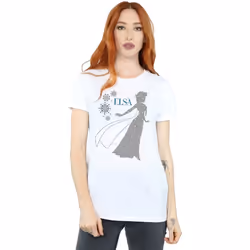Disney - T-shirt FROZEN - Femme (Blanc)