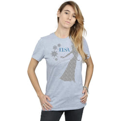 Disney - T-shirt FROZEN - Femme (Gris chiné)