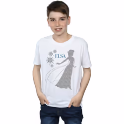 Disney - T-shirt FROZEN - Garçon (Blanc)