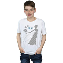 Disney - T-shirt FROZEN - Garçon (Blanc)