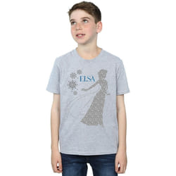 Disney - T-shirt FROZEN - Garçon (Gris chiné)