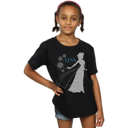 Disney - T-shirt FROZEN - Fille (Noir)