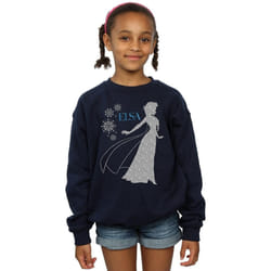 Disney - Sweat FROZEN - Fille (Bleu marine)