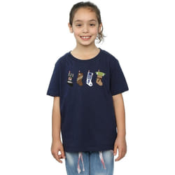 Star Wars - T-shirt - Fille (Bleu marine)