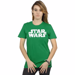 Star Wars - T-shirt - Femme (Vert vif)