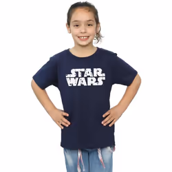 Star Wars - T-shirt - Fille (Bleu marine)