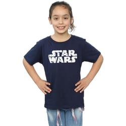 Star Wars - T-shirt - Fille (Bleu marine)
